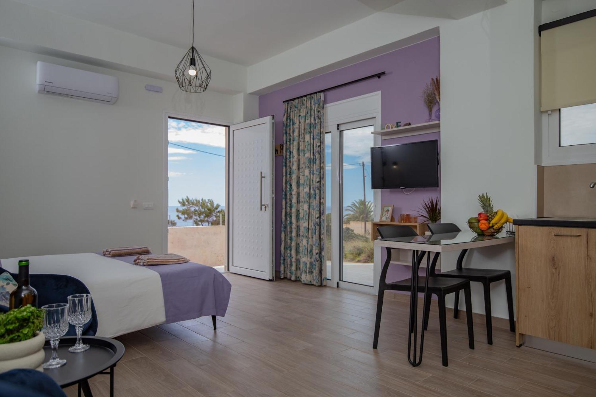 Studio Athena With Panoramic View Of Makrygialos Pilalímata エクステリア 写真