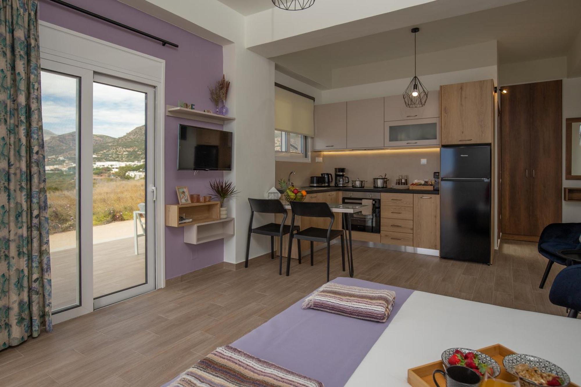 Studio Athena With Panoramic View Of Makrygialos Pilalímata エクステリア 写真